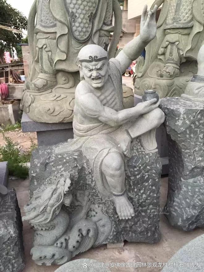 民居中的搭配方法石雕十八罗汉在(图4)